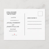 Marble Glitter Geometric Save the Date Aankondigingskaart (Achterkant)