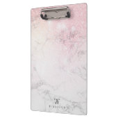Marble Glitter Luxury monogram Klembord (Links)