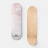 Marble Glitter Personalized Skateboard (Voorkant)