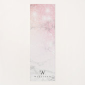Marble Glitter Personalized Yogamat (Voorkant)