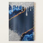 Marble Glitter Pink Silver 2023 Planner (Achterkant)