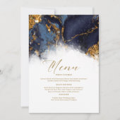 Marble Glitter Wedding Navy Blue Gold ID644 (Voorkant)