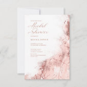 Marble Glitter Wedding Roos Gold ID644 Kaart (Voorkant)