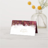 Marble Glitter Wedding Table Burgundy Gold ID644 (Achterkant)