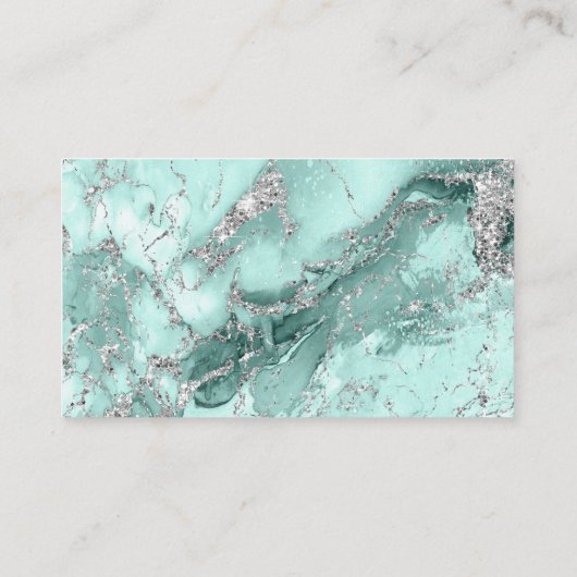 Marble Glitter Wishing Well V1 Blauwgroen ID644 Informatiekaartje (Achterkant)