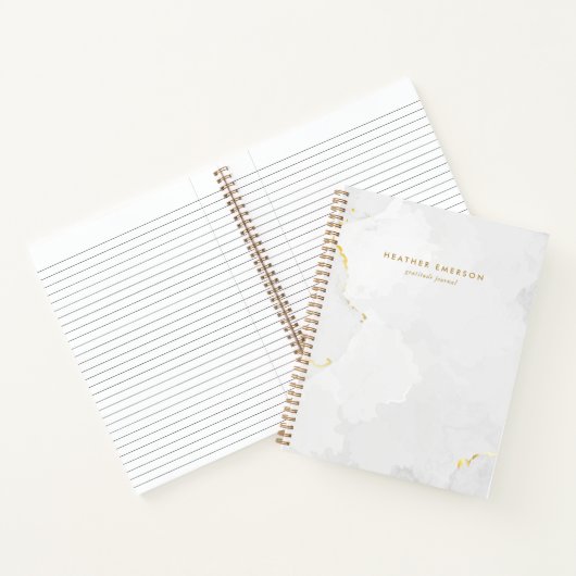 Marble Gold Notitieboek (Binnen)