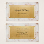 Marble Gold Pink Event Planner Visitekaartje (Voorkant /achterkant)
