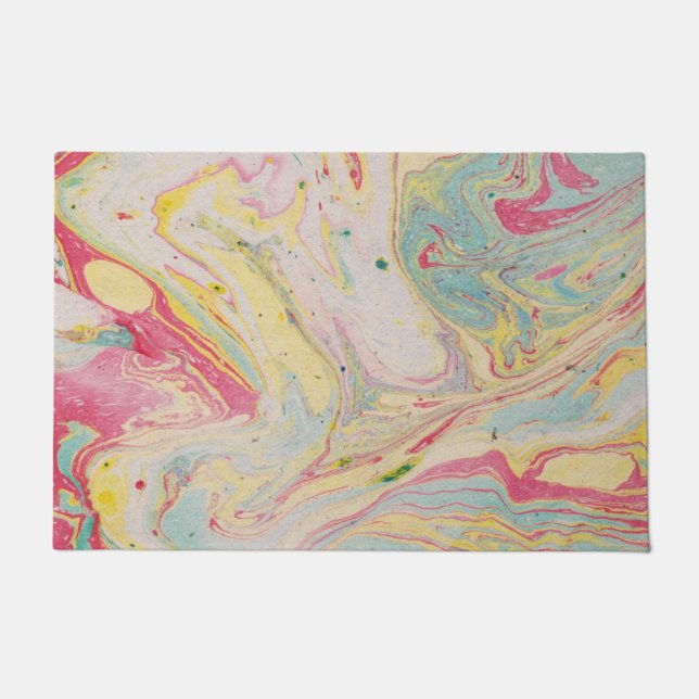 Marble Granite Texture Colorful Deurmat (Voorkant)