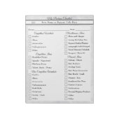 Marble Ice Custom Pageant Packing Checklist Notitieblok (Gedraaid)