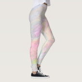 *~* Marble Iridescent Pastel Pinks Blues Swirly Leggings (Rechts)