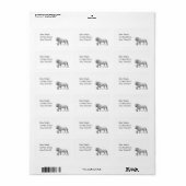 Marble Lion Address Label Sjabloon (Full Sheet)