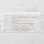 Marble look Cadeaubon (Achterkant)