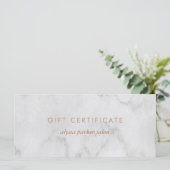 Marble look Cadeaubon (Staand voorkant)