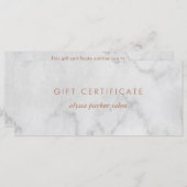 Marble look Cadeaubon (Voorkant / Achterkant)