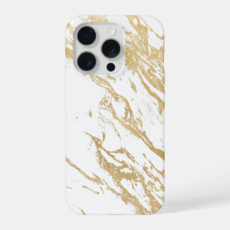 Marble Luxe Golden Phone Case iPhone 15 Pro Hoesje