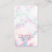 Marble Makeup Salon QR Code Foto Visitekaartje (Achterkant)