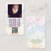 Marble Makeup Salon QR Code Foto Visitekaartje (Voorkant / Achterkant)