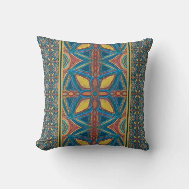 Marble Mandala Sierkussen (Voorkant)