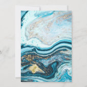 MARBLE MARBRE MARINE OR LAYEREN FAIRE-PART DE MARI (Dos)