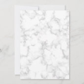 Marble Memorial Photo Funeral Celebration of Life Kaart (Achterkant)