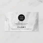Marble Minimalist Visitekaartje (Achterkant)