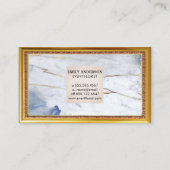 Marble Monogram | ANTIEK LIJST VISITEKAARTJE (Achterkant)