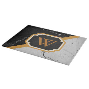 Marble Monogram Snijplank