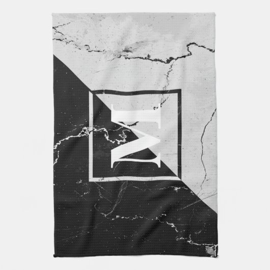 Marble Monogram Theedoek (Verticaal)