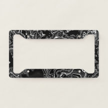 Marble Mystique - Agate Elegance - noir et blanc
