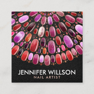 Marble Nail Art Mandala - Benoeming Vierkante Visitekaartje