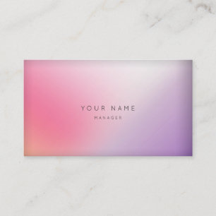 Marble Ombre Paars Pink Minimale Manager Vip Visitekaartje