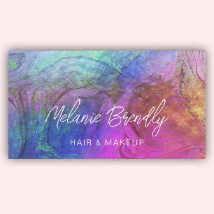 Marble Opal Holographic Pattern Visitekaartje
