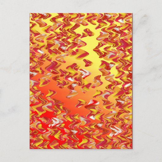 Marble Patch Loose Swirl Digital Art Briefkaart (Voorkant)