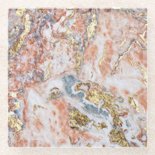 Marble Pattern Glazen Onderzetter