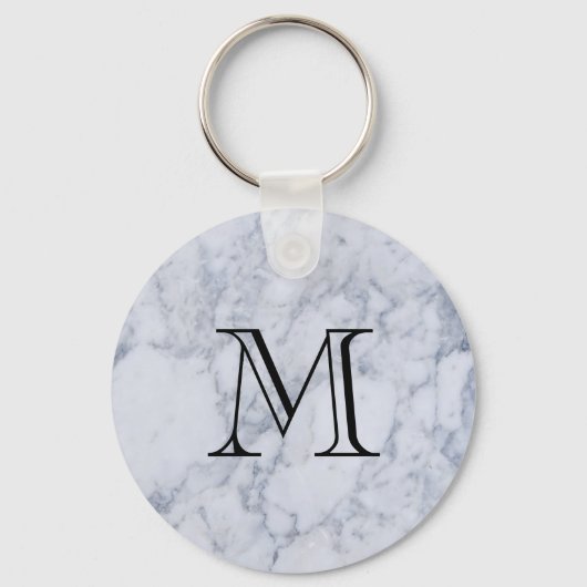 Marble Pattern Monogram Sleutelhanger (Voorkant)