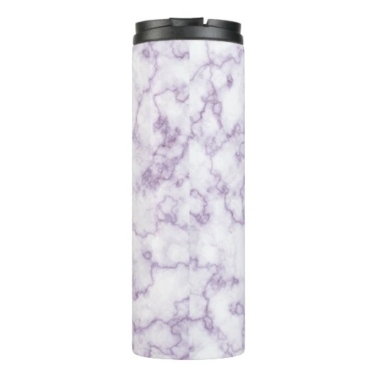 Marble Pattern Paars Thermosbeker (Achterkant)
