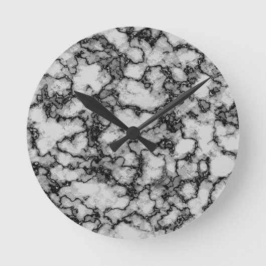 Marble Pattern Ronde Klok (Voorkant)