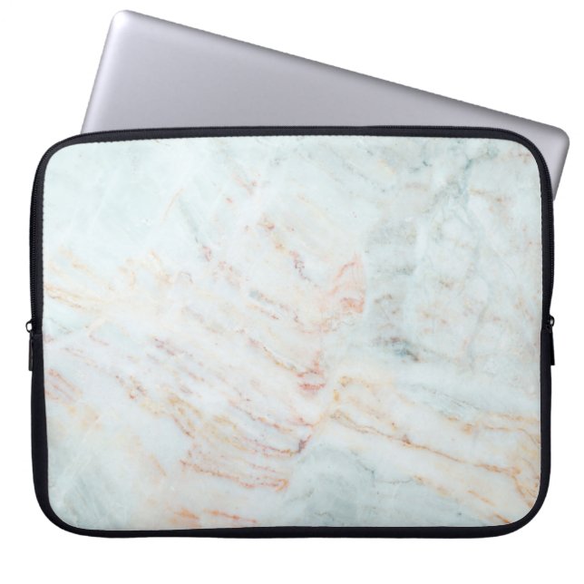 Marble pattern texture natural background. Interio Laptop Sleeve (Voorkant)