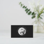 Marble Pattern Yin Yang Visitekaartje (Staand voorkant)