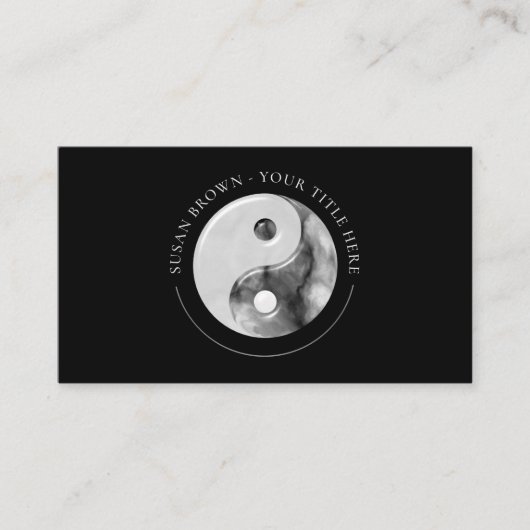 Marble Pattern Yin Yang Visitekaartje (Voorkant)