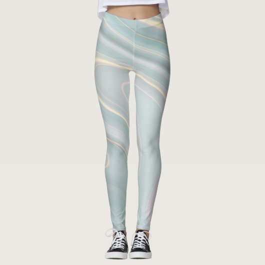 Marble Patterned Leggings  (Voorkant)