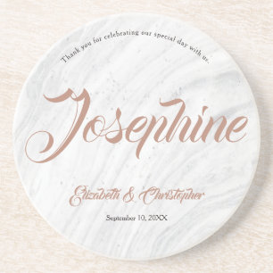 Marble Personalized Names Wedding Place cards Zandsteen Onderzetter