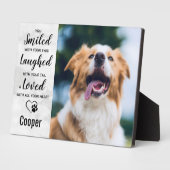 Marble Pet Loss Remembrance Keepomwille Pet Memori Fotoplaat (Zijkant)