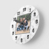 Marble Photo Ronde Klok (Hoek)