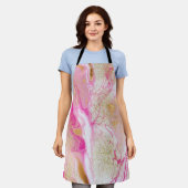 Marble Pink Black Gold Schort (Gedragen)