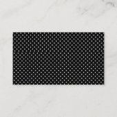 Marble Polka Dot Maid House Cleaning Services Visitekaartje (Achterkant)