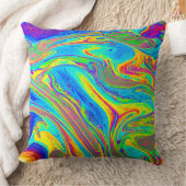 Marble Rainbow Swirls Bright en mooi Kussen (Deken)