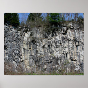 Marble Rock Cliff bij Natural Bridge 1 Natuur Poster