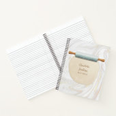 Marble Rolling Pin Swirls Recipe Notitieboek (Binnen)