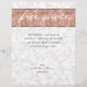 Marble Roos Gold Box Elegant Flyer (Achterkant)